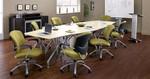 Global Total Office Global 13' Modular Bungee Table Set for Conference and Training Areas