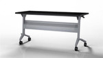 Mayline Group Mayline Flip-N-Go LF1848 48" x 18" Nesting Training Table with Silver Base (2 Finish Options Available!)