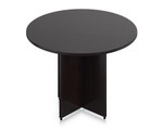  Offices To Go 42" Espresso Round Table with Cross Base 