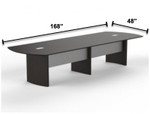 Mayline Group Mayline Medina 14' Mocha Conference Table (Available With Power!)