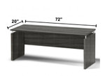 Mayline Group Mayline Medina 6 ft Floating Top Credenza MNCNZ72