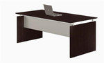 Mayline Group Mayline Medina 63" x 36" Straight Front Mocha Laminate Desk