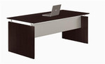 Mayline Group Mayline Medina 72" x 36" Straight Front Desk in Mocha