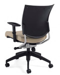 Global Total Office Global 2738 Graphic Ergonomic Poly Back Office Chair with Adjustable Arms