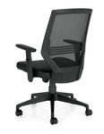  Offices To Go Modern Mesh Back Chair with Luxhide Seat 12112B 