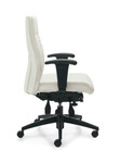  Offices To Go Modern White Leather Managers Chair 