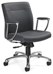 Global Total Office Global Mirage Genuine Leather Office Chair