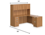  Offices To Go Superior Laminate Corner Desk with Hutch SL-25 