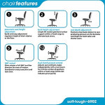 Safco Products Safco Soft-Tough Desk Height Chair 6902 