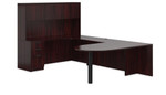 Offices To Go Superior Laminate Series Mahogany Desk Configuration SL-19-AML