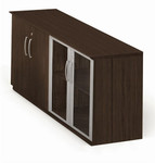 Mayline Group Mayline Medina Series 72" Locking Low Wall Cabinet in Mocha