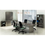 Mayline Group Mayline Medina Series 8' Conference Table with Gray Steel Laminate Finish