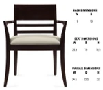 Global Total Office Global 4076 Islands Wood Reception Armchair