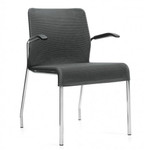 Global Total Office Global 5941 Lite Series 4 Leg Mesh Guest Chair with Arms (24 Color Options Available!)