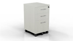 Mayline Group Mayline Medina Series Sea Salt Finished Box Box File Pedestal On Wheels