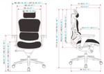 Eurotech Seating Eurotech Black Leather Ergohuman Luxury Ergonomic Office Chair LE9ERG