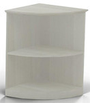 Mayline Group Mayline Medina Textured Sea Salt Corner Bookcase MVBQ2 