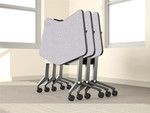 Mayline Group Mayline Model LT24 Flip-N-Go Transitional Table with Silver Base