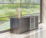 Mayline Group Mayline MVLCLGS Medina Series 72" Low Wall Cabinet in Gray Steel