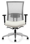 Global Total Office Vion High Back Mesh Office Chair with Polished Base by Global