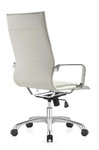 Woodstock Marketing Janis High Back White Leather Conference Chair