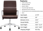 Woodstock Marketing Jimi Brown Leather Side Chair