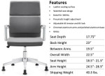 Woodstock Marketing Jimi Gray Leather Side Chair