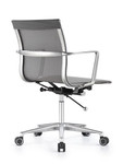  Woodstock Marketing Joan Sleek Gray Mesh Mid Back Conference Chair 