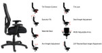 Eurotech Seating Apollo Black Mesh Back Office Chair MTHB94