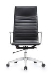 Woodstock Marketing Joe High Back Carbon Black Leather Office Chair