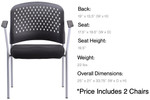 Eurotech Seating Breeze Guest Chair FS8277 (2 Pack!)