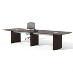 Mayline Group Medina 12' Mocha Finished Conference Table by Mayline (Available With Power!) 