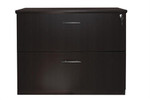 Mayline Group Medina Series Mocha Finished 2 Drawer Locking Lateral File Cabinet by Mayline