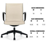 Global Total Office 8456 Solar Mesh Back Chair (4 Colors Available!)