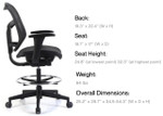 Eurotech Seating Concept 2.0 Extended Height Stool