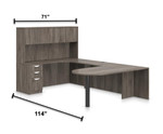 Offices To Go Superior Laminate Workstation SL-19 (5 Finishes Available!)
