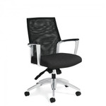 Global Total Office Global Accord InStock Medium Back Mesh Chair 2677-4 (2 Seat Upholstery Options!)