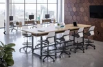 Safco Products Safco Mirella 12' Standing Height Conference Table MRH12