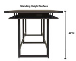 Safco Products Safco Mirella Series 16' Standing Height Conference Table MRH16 
