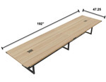 Safco Products Safco Mirella Series 16' Rectangular Conference Table with Optional Power