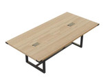 Safco Products Safco Mirella 8' Rectangular Conference Table with Optional Power MRCS8