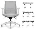 Global Total Office Global Factor Mid Back Mesh Chair 5541