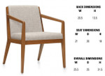 Global Total Office Global Chap Upholstered Armchair with Wood Frame