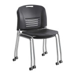 Safco Products Safco Vy Straight Leg Stack Chair with Casters 4291 (2 Pack) 