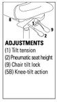 Global Total Office Global Accord Mesh Back Office Chair 2676-2 (10 Mesh Colors Available!)