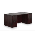  Offices To Go Superior Laminate Double Pedestal Desk SL-30 