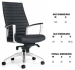 Global Total Office Global Accord Series High Back Office Chair 2670-2 