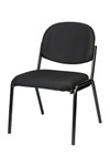 Eurotech Seating Dakota Series Black Fabric Guest Chair 8014