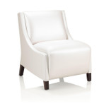 KI Furniture and Seating KI Soltice Armless Medium Back Leather Lounge Chair 