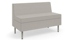 KI Furniture and Seating KI Tattoo Slim Seating Sofa Bench with Glides 